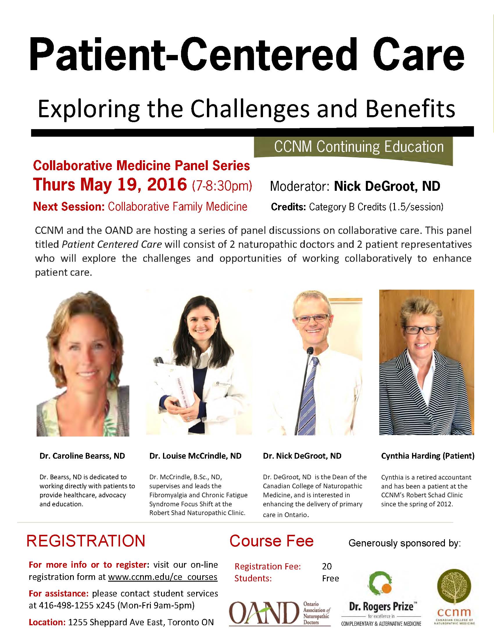 PatientCentred Care The Canadian College of Naturopathic Medicine